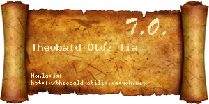 Theobald Otília névjegykártya